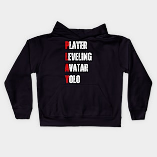 Play funny gaming acronym vintage Kids Hoodie